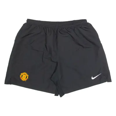 NIKE Manchester United Boys Sports Shorts Black Relaxed XL W28