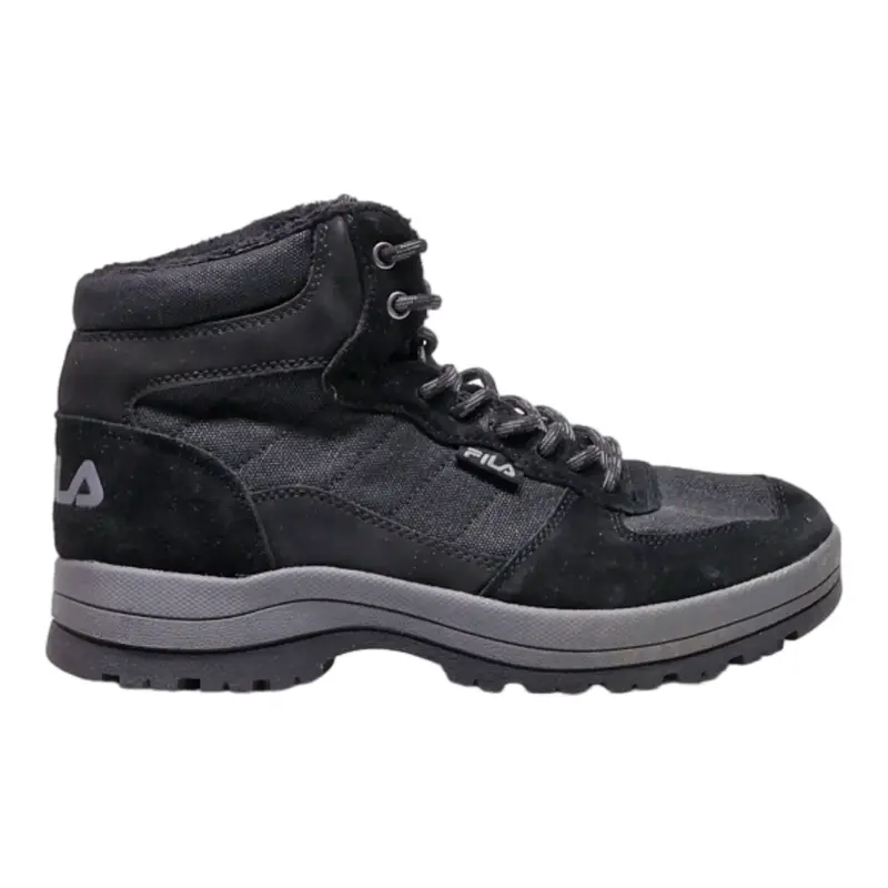 FILA Snow Boots Black Suede Mens UK 8