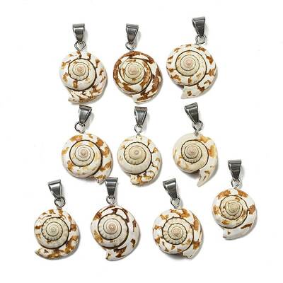 Natural Shiva Eye Shell Pendants