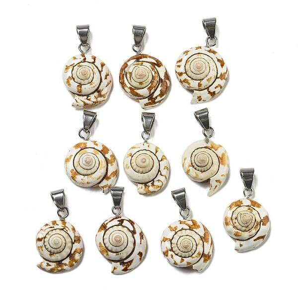 Natural Shiva Eye Shell Pendants
