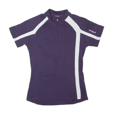 STOKE Cycling Womens Jersey Purple 1/2 Zip XS