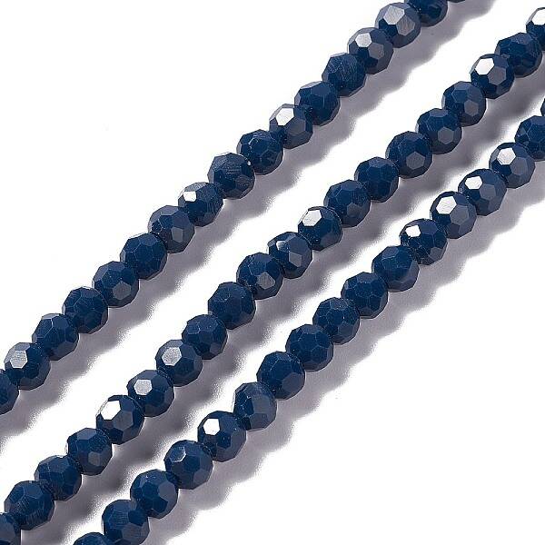 Faceted Glass Beads Strands