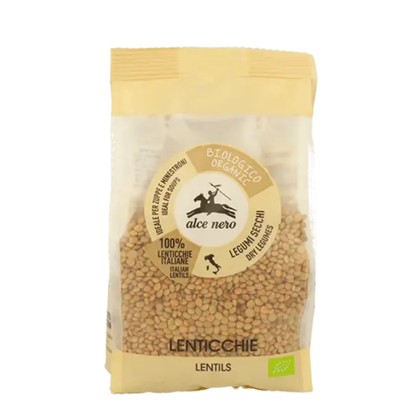 Alce nero spa Organic Dried Lentils Alce Nero 400g