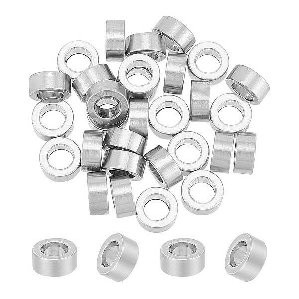 30Pcs 201 Stainless Steel Beads