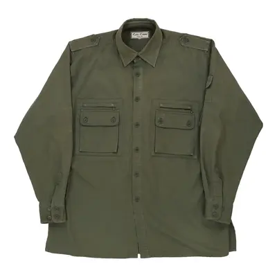 Esse Emme Cargo Shirt - XL Khaki Cotton