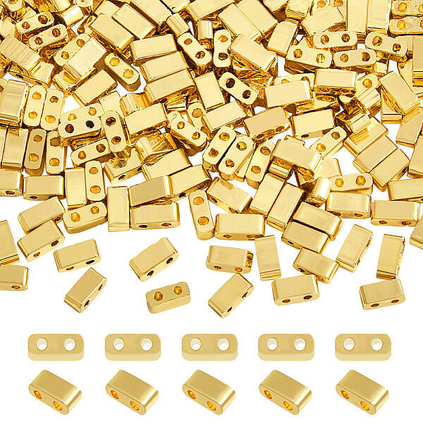 240Pcs Electroplated Glass Seed Beads