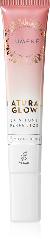 Lumene Natural Glow Skin Tone Perfector blush in cream color 3 Coral Blush 20 ml