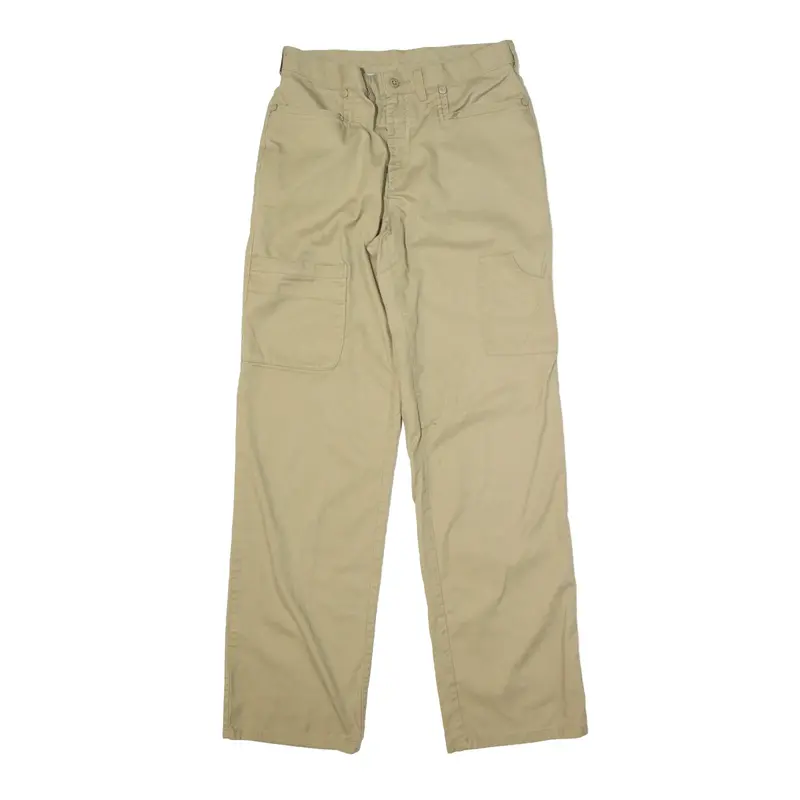 DICKIES Workwear Utility Trousers Beige Regular Straight Womens W30 L32