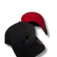 Cap with Hat Logo on Black Plate - Adjustable Fit, Classic Design