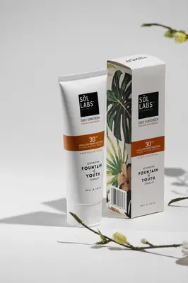 SOL LABS® Natural Mineral SPF 30 Sunscreen - Broad Spectrum UVA/UVB Protection & Hydrating Formula
