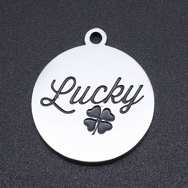 Non-Tarnish 201 Stainless Steel Etched Pendants