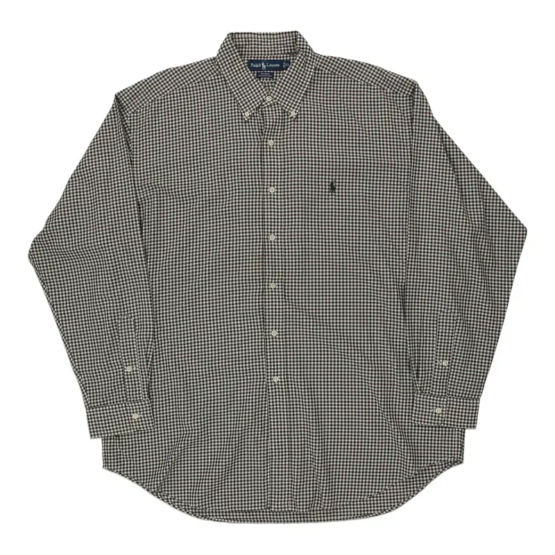 Ralph Lauren Checked Shirt - XL Green Cotton