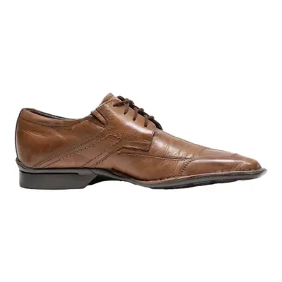 BUGATTI Oxford Shoes Brown Leather Mens UK 6.5