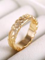 Elegant Flower Design Ring for Women, Fashion Geometric Design Ring for Fall Festival Party, Daily Clothing Decor, Trendy & E...
