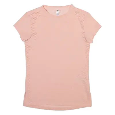 ADIDAS Womens T-Shirt Pink XS
