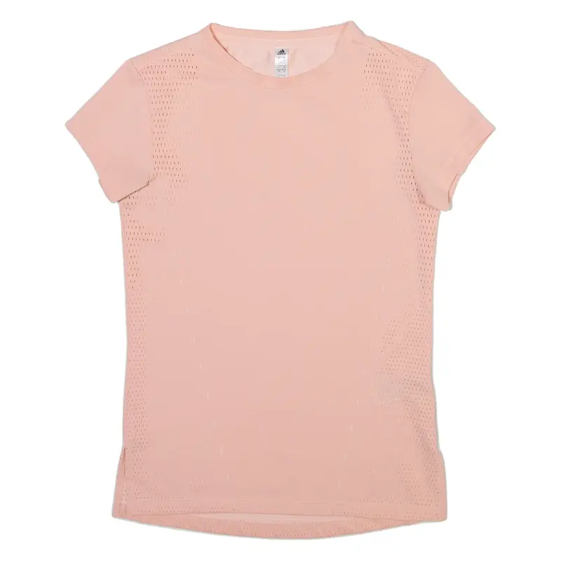 ADIDAS Womens T-Shirt Pink XS