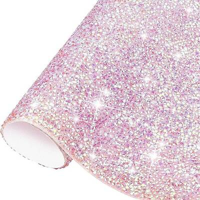 Glitter Resin Hotfix Rhinestone(Adhesive On The Back)