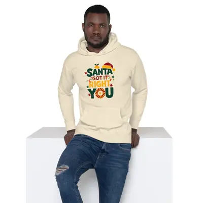 "Santa Got It Right – You!" – Christmas Hoodie for Your Boyfriend