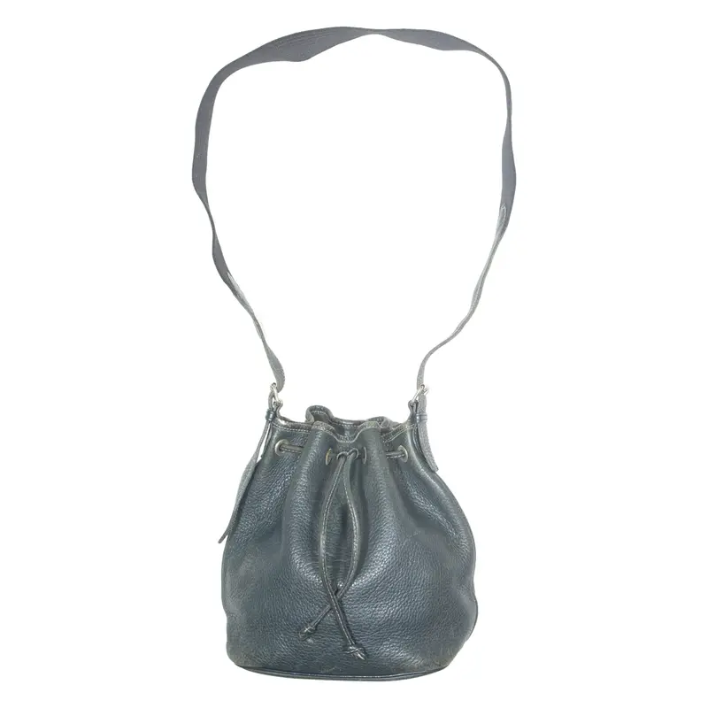 Womens Crossbody Bag Blue Leather