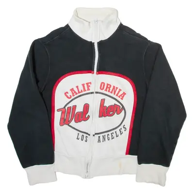 CLIP OUT California Mens Track Jacket Black USA Colourblock L