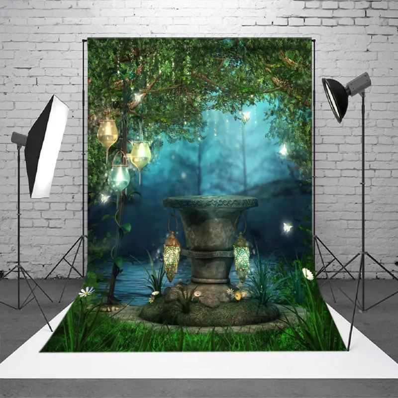 Garden Lake Butterfly Spring Photography Backdrop - Aperturee