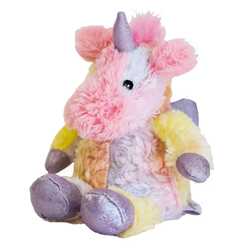 Soframar Hot Water Bottle Unicorn Rainbow Cozy Plush Juniors