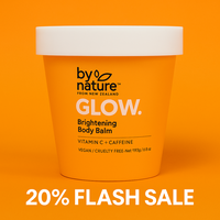 By Nature Brightening Body Balm with VITAMIN C + CAFFEINE for Brightening and Smoothing Dry Skin - Body Moisturizer