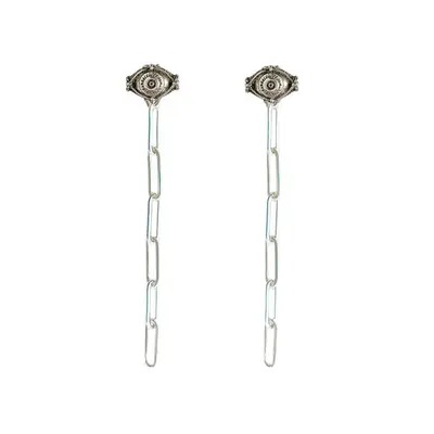 Vivienne Earrings Silver | Size: 4 in.