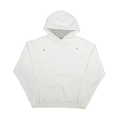 CHAMPION Hoodie White Pullover Mens M