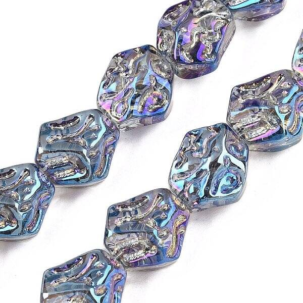 Electroplate Glass Beads Strands