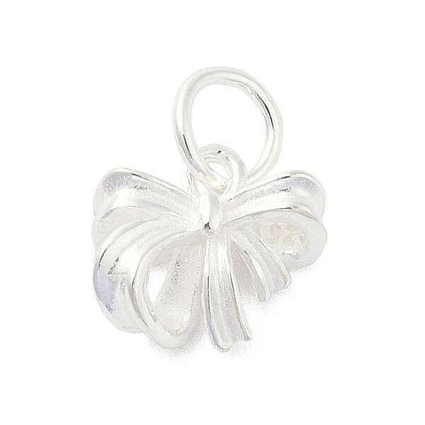 925 Sterling Silver Bowknot Charms with Jump Rings