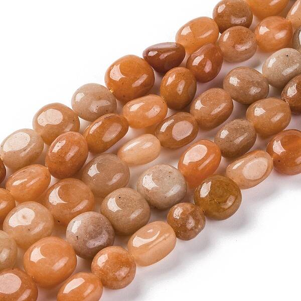 Natural Red Aventurine Beads Strands