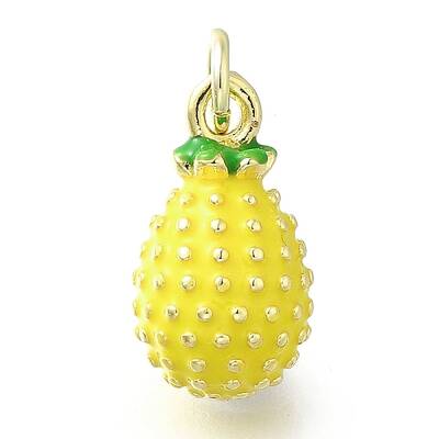 Brass with Enamel Charms