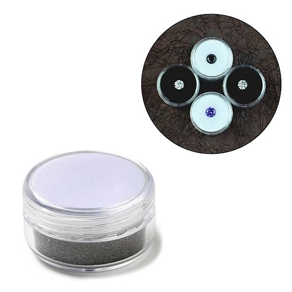 Column Plastic Loose Diamond Storage Screw Top Foam Gem Jars