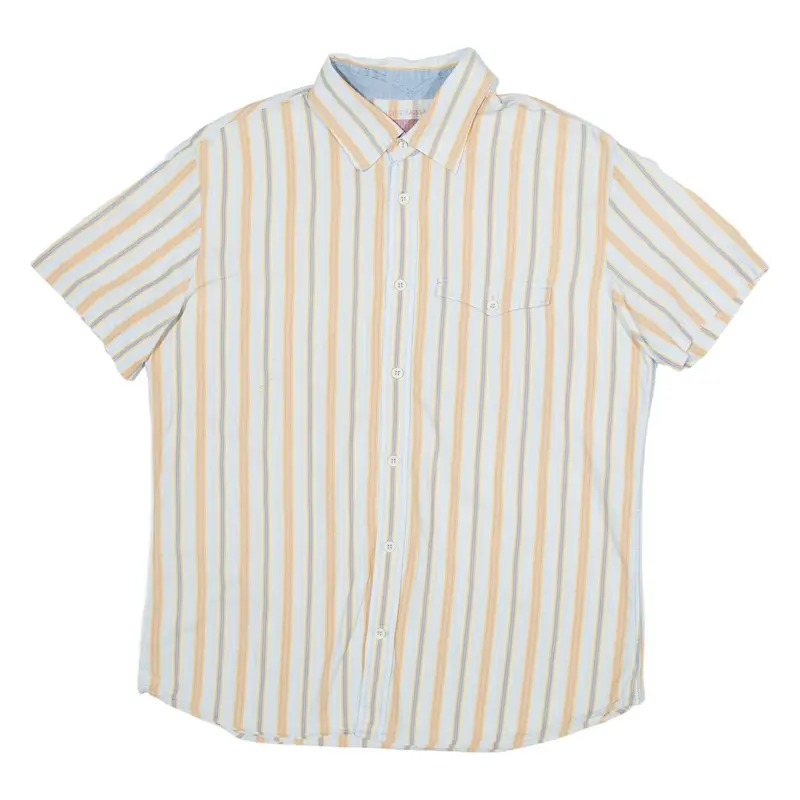LEVI'S Mens Shirt Blue Striped Long Sleeve M