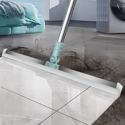 Magic Silicone Broom,Multifunctional Silicone Floor Squeegee,50cm Scraper Head,Retractable 68 to 100cm Adjustment Rod,Squeege...