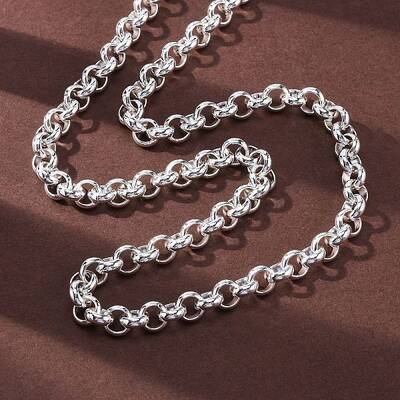 304 Stainless Steel Rolo Chain Necklaces
