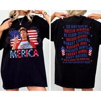 Sport Your Patriotism with a Fun Twist in Our 'MERICA' Graphic Tee!