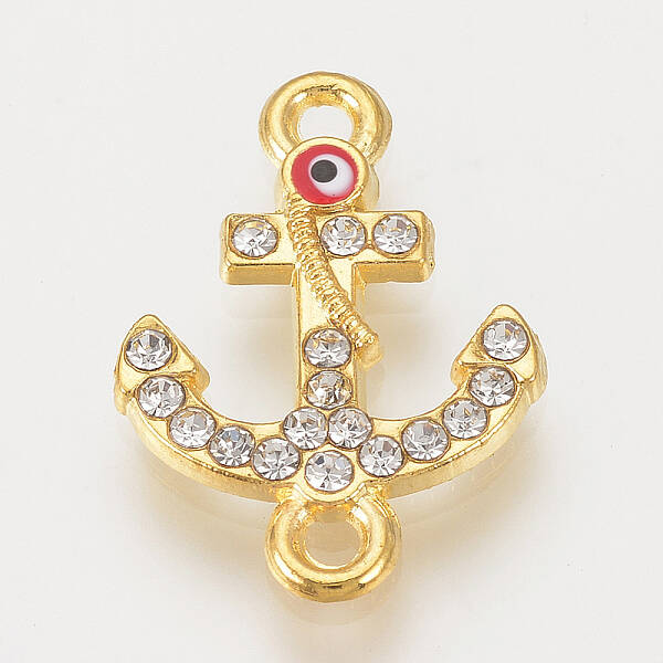 Alloy Rhinestone Links connectors