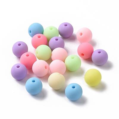 Spray Painted Acrylic Beads