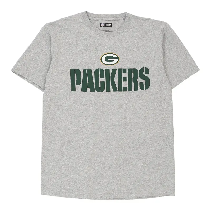 Green Bay Packers Nfl T-Shirt - Medium Grey Cotton