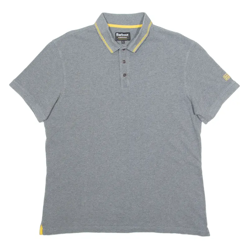 BARBOUR Mens Polo Shirt Grey XL