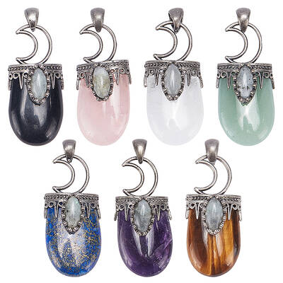 Natural Mixed Stone Pendants