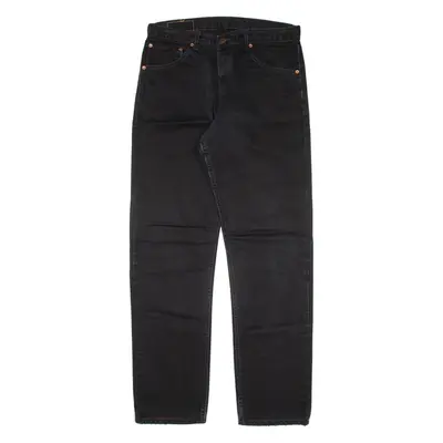 LEVI'S 521 02 Mens Jeans Black Regular Straight W34 L34