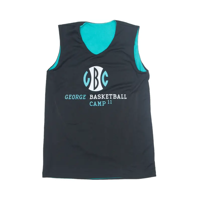 OZZIE George Basketball Camp Reversable Jersey Black 90s V-Neck Sleeveless Mens M