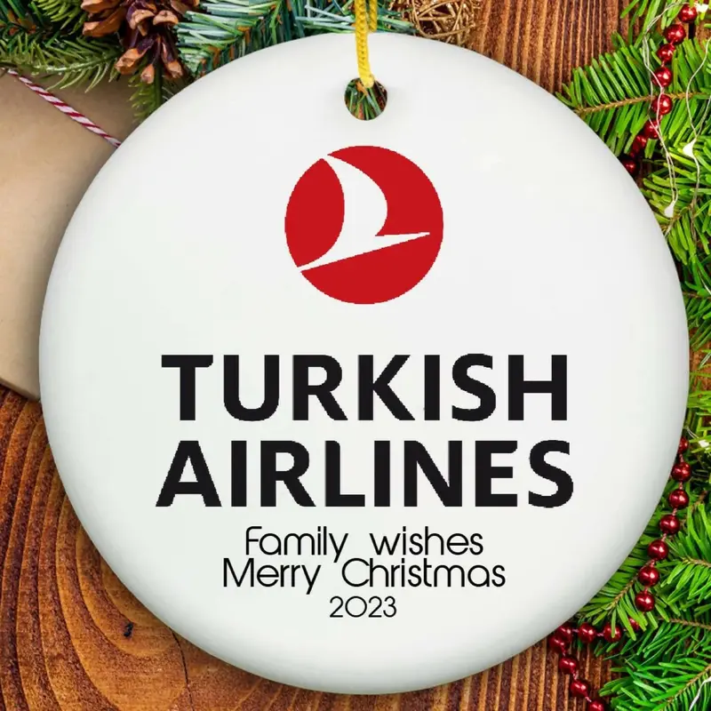 15 pcs+ Bulk Logo Printed Christmas Ornaments for Corporate Events and Churches - Ceramic