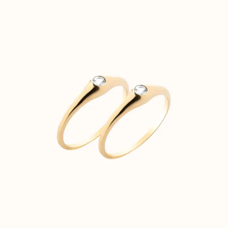 Dome Duo | Yellow Gold
