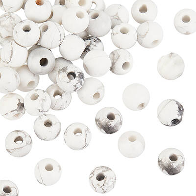 Natural Howlite Beads