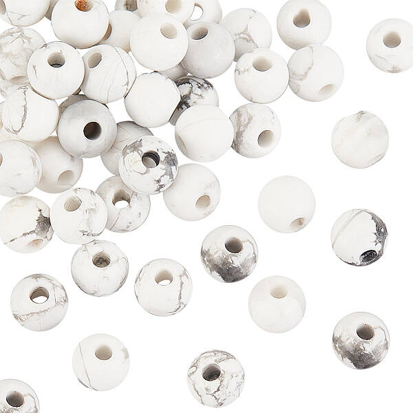 Natural Howlite Beads
