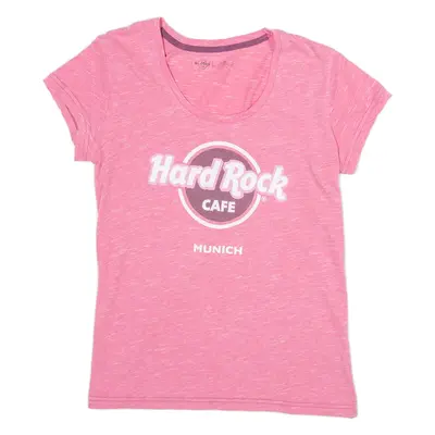 HARD ROCK CAFE Munich Womens T-Shirt Pink XXS